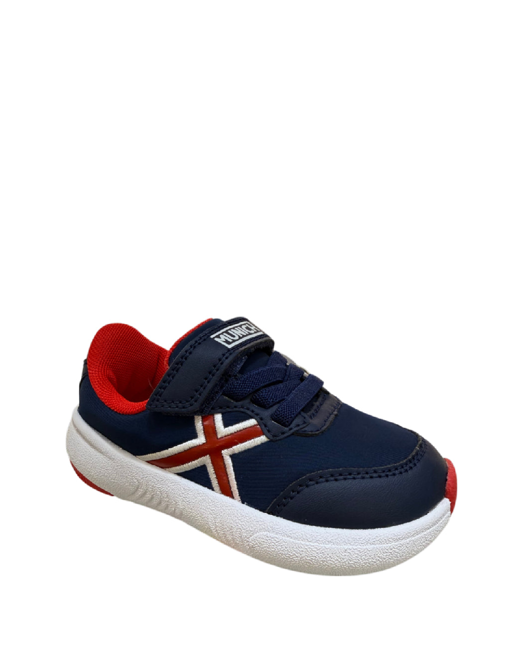 MUNICH MINI KUN 03 Sneakers per bambini Barefoot dal design pratico e funzionale in colore Blu Navy e Rosso
