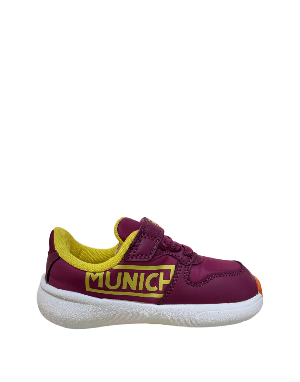 MUNICH MINI KUN 06 Sneakers dal design barefoot e lavabile in viola, giallo e arancione