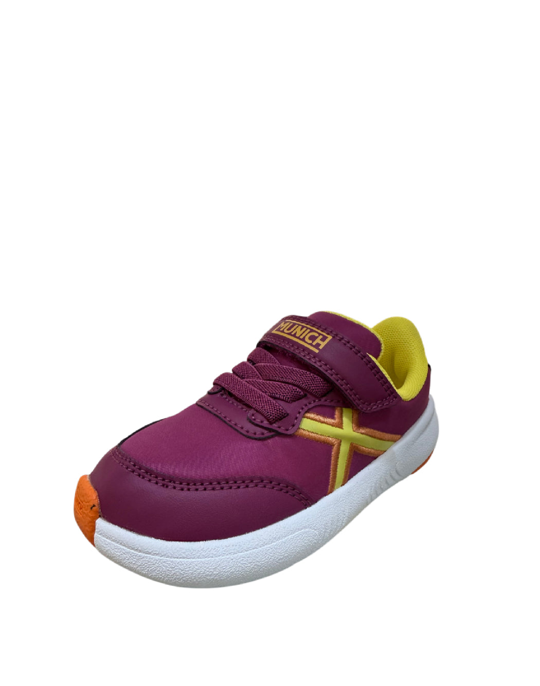 MUNICH MINI KUN 06 Sneakers dal design barefoot e lavabile in viola, giallo e arancione