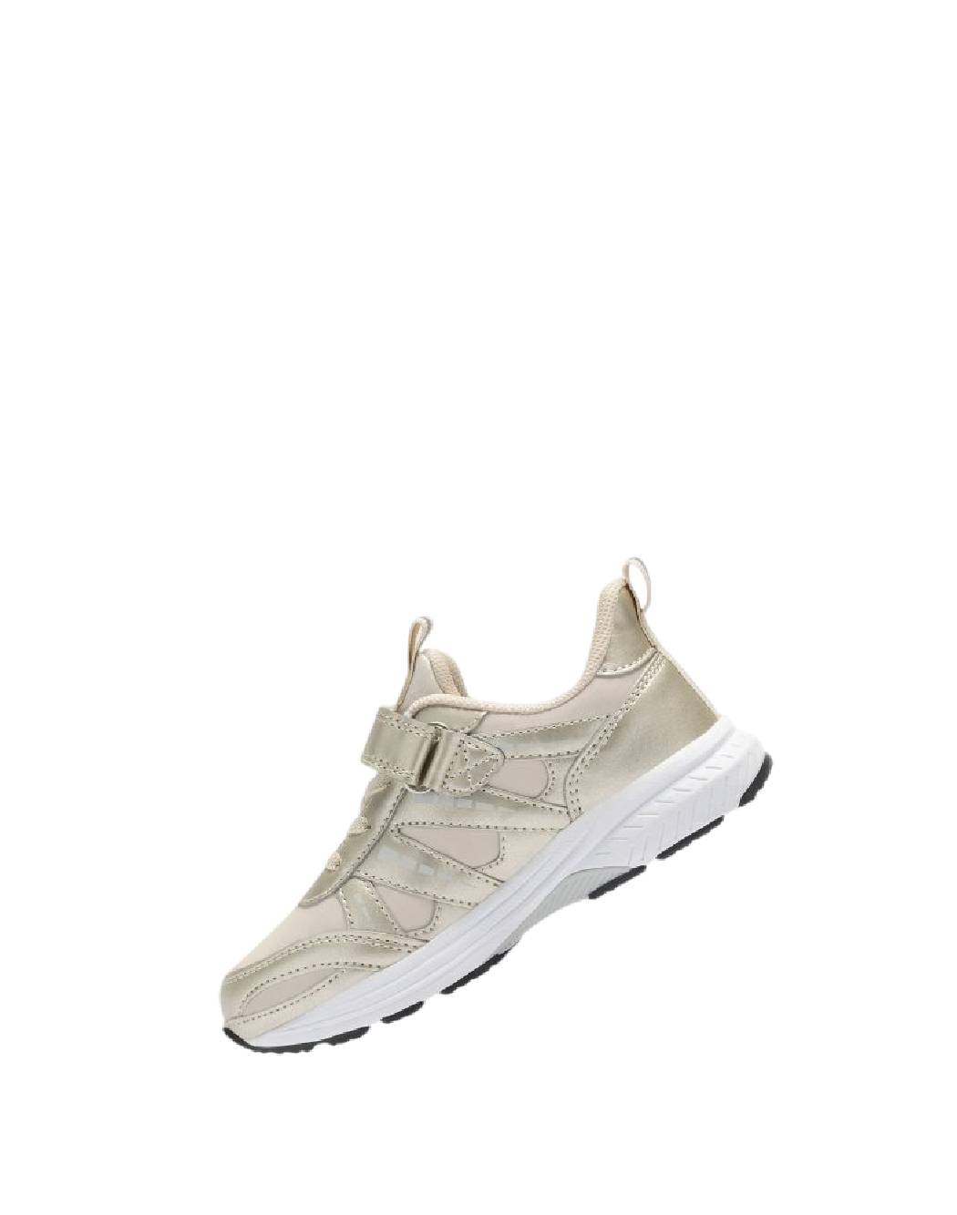 ISTAMAX-Scarpe da Running Bambina Oro e Beige con Strappo