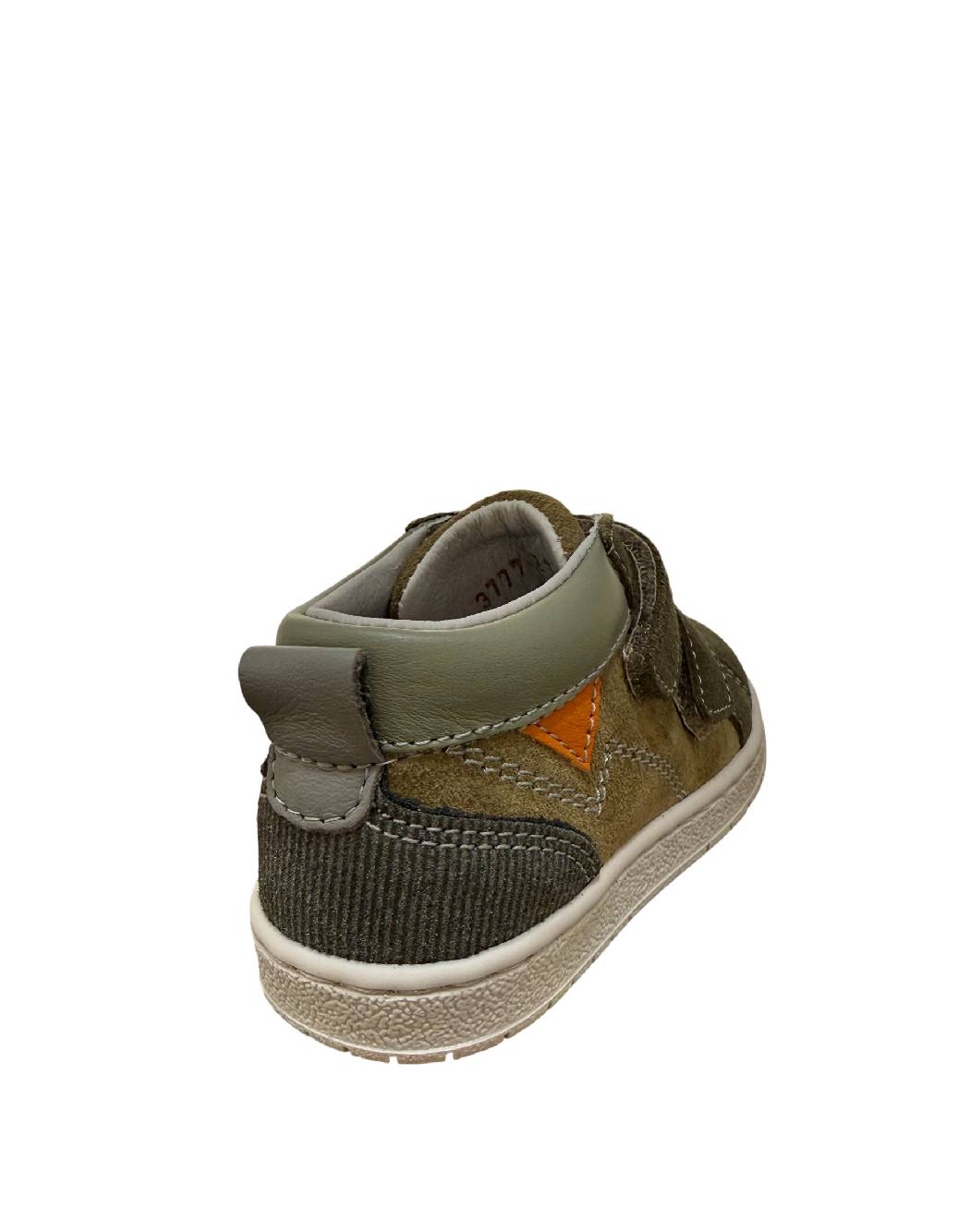Balocchi Sneakers Primi Passi da Bambino in Camoscio Verde Militare con Velcro