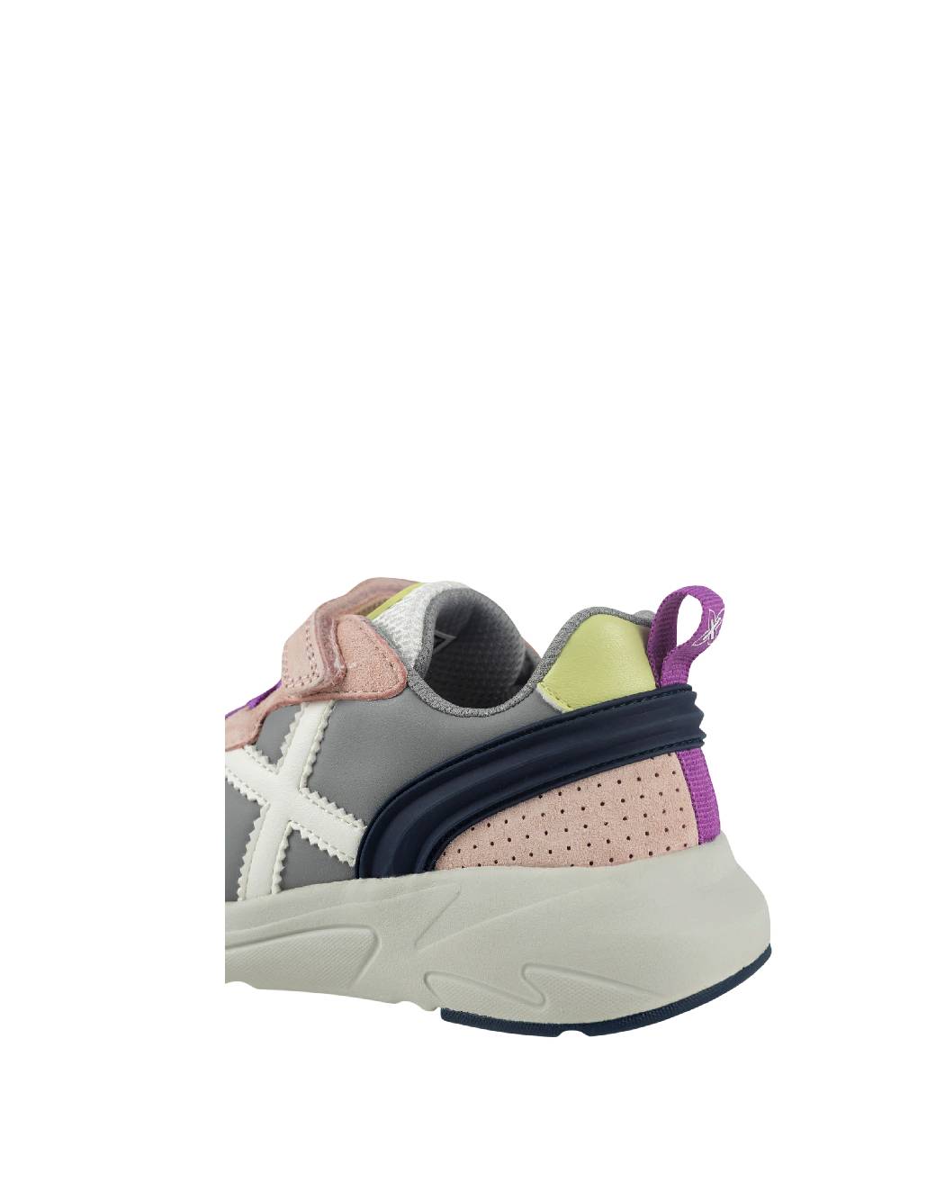 MUNICH MINI TRACK 128 Sneakers da bambina fuoristrada Grigio e Rosa