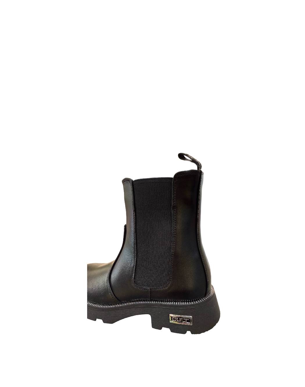 CULT Stivaletti Chelsea Bambina e Ragazza in Pelle Nera
