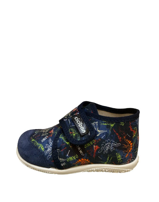 Balocchi-Pantofole Bimbo Ciciban Blu con Motivo Dinosauri – RAPTOR