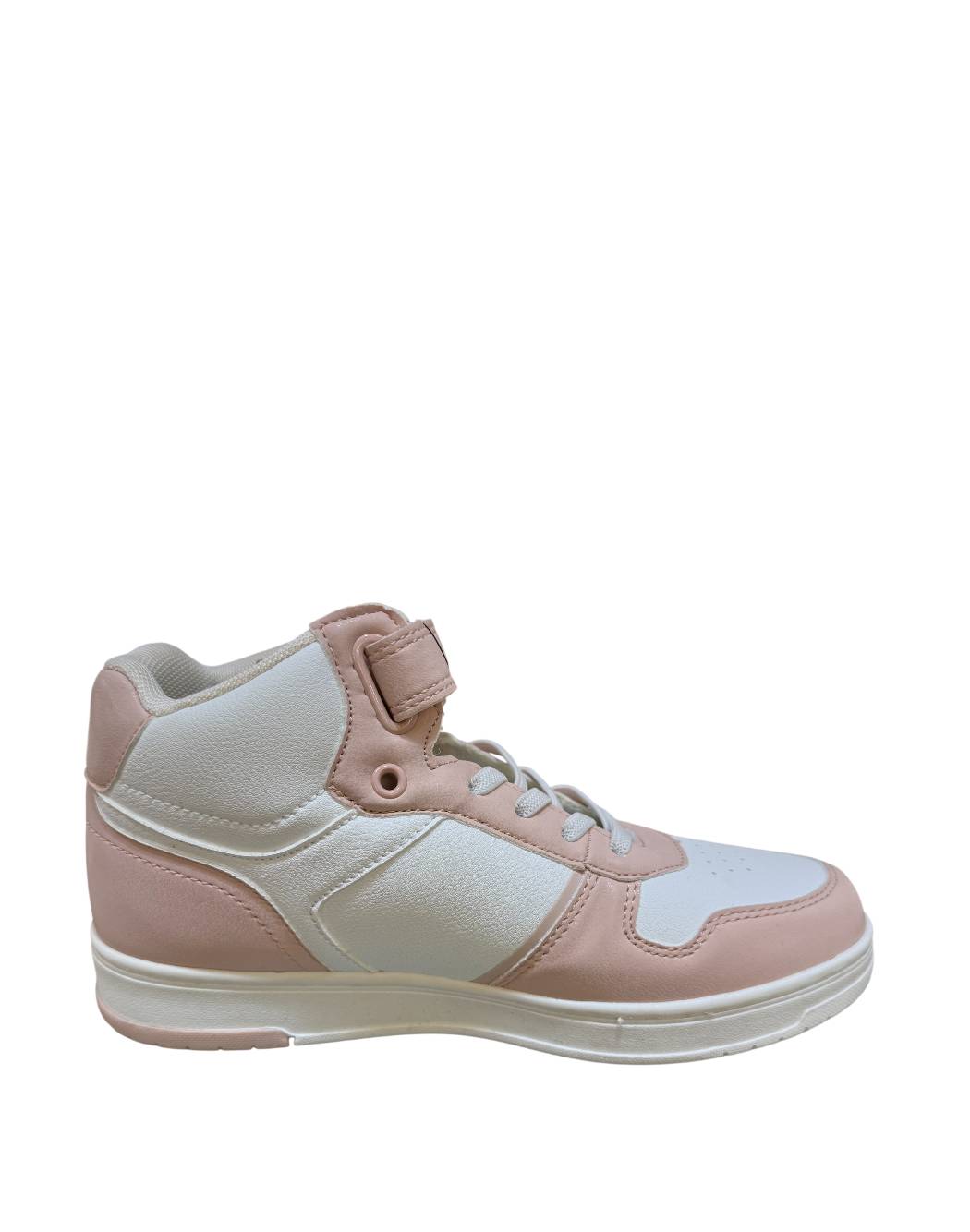 Levi's Sneaker Alte Bambina Rosa e Bianche con Velcro