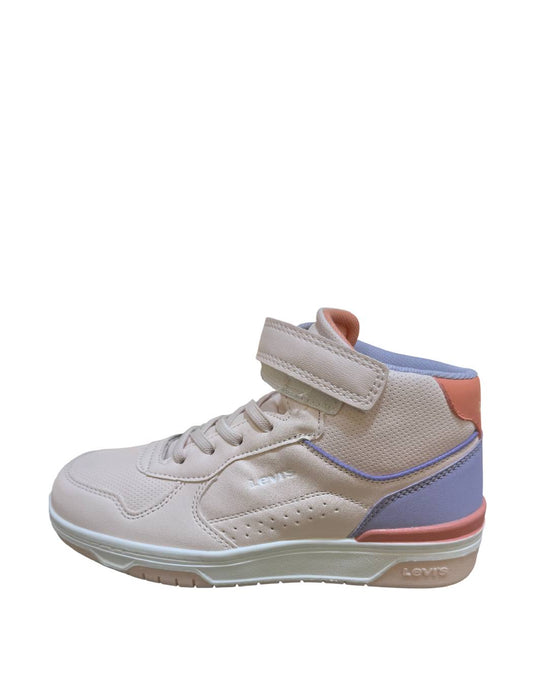 Levi's Sneaker Alte Bambina Rosa, Viola e Salmone