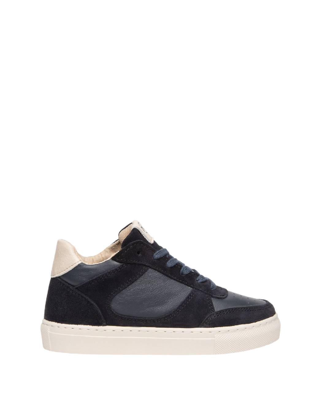 Nero Giardini Sneakers Bambino/Ragazzo in Pelle e Camoscio Blu Notte e Nero