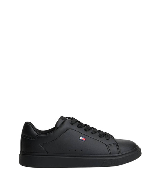 Tommy Hilfiger Sneakers Low-Top Nere con Logo Flag Lateral