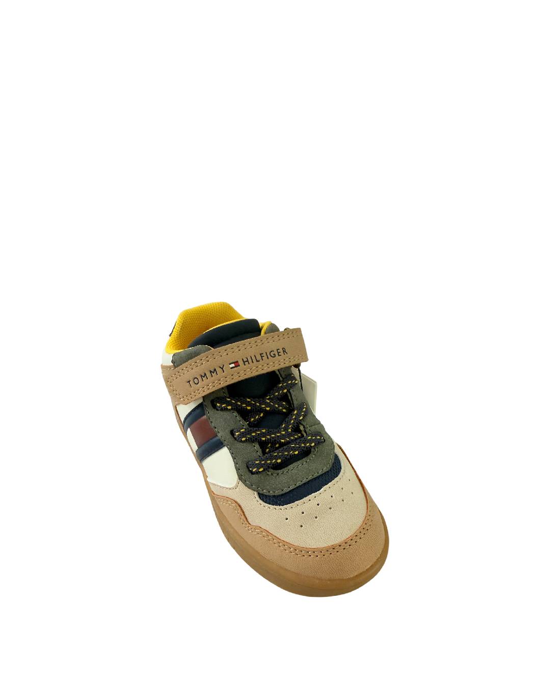 Tommy Hilfiger - Sneaker Bambino Mid-Cut Multicolor con Strappo e Lacci