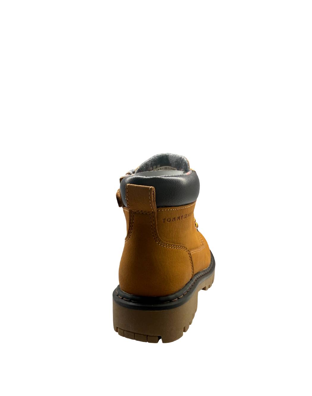 Tommy Hilfiger- Stivaletto Anfibio Bambino Miele con Cerniera Laterale