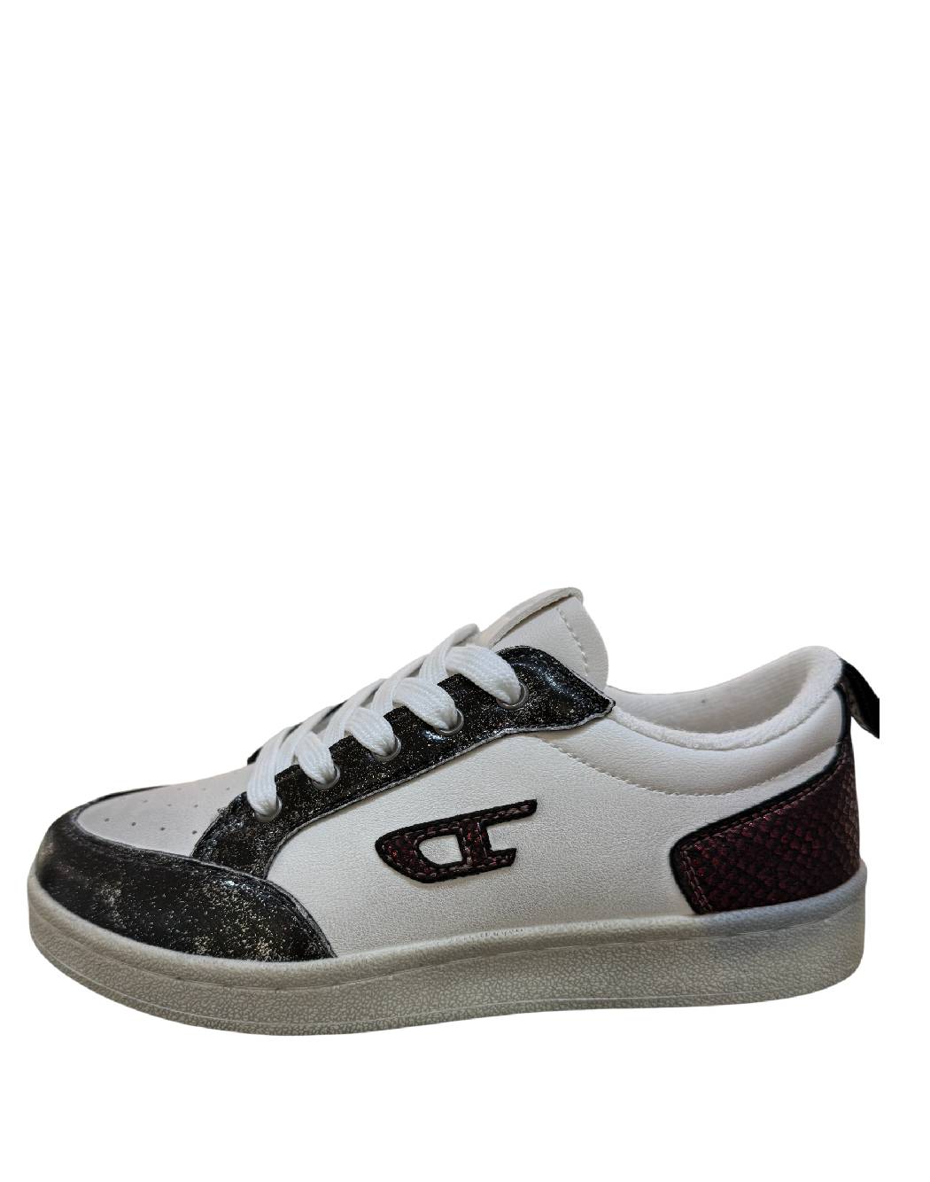 Diesel - Sneaker Bambina/Ragazza Panna con Dettagli Metallizzati e Logo D