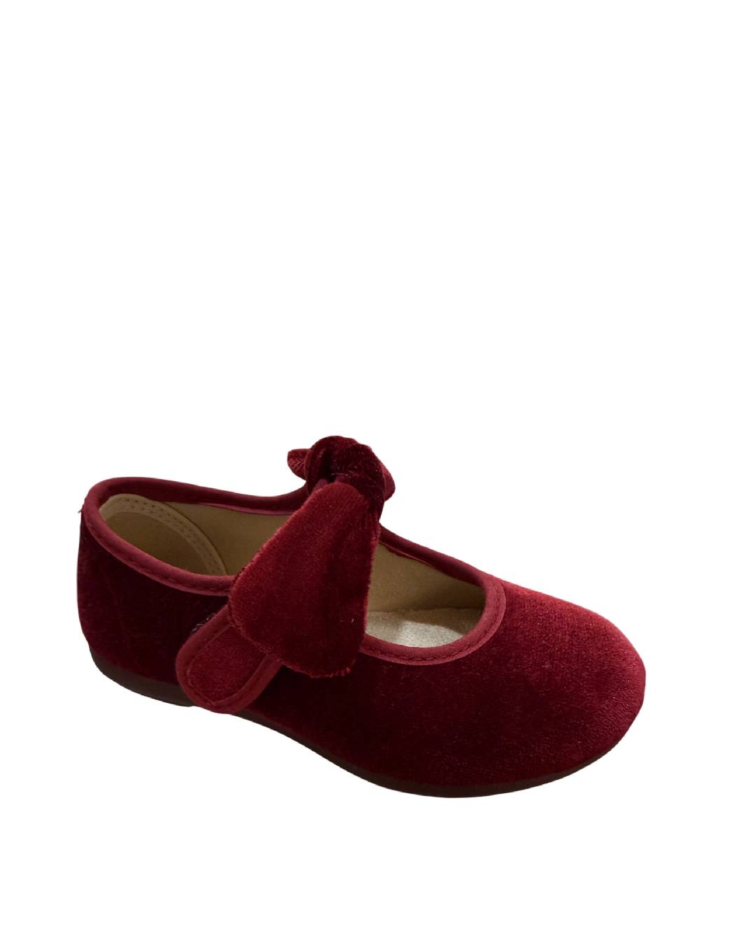 Vulladi Ballerine in Velluto con Fiocco – Rosso Bordeaux / Borgogna