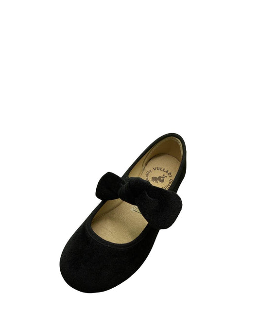 Vulladi Ballerine in Velluto con Fiocco – Nero