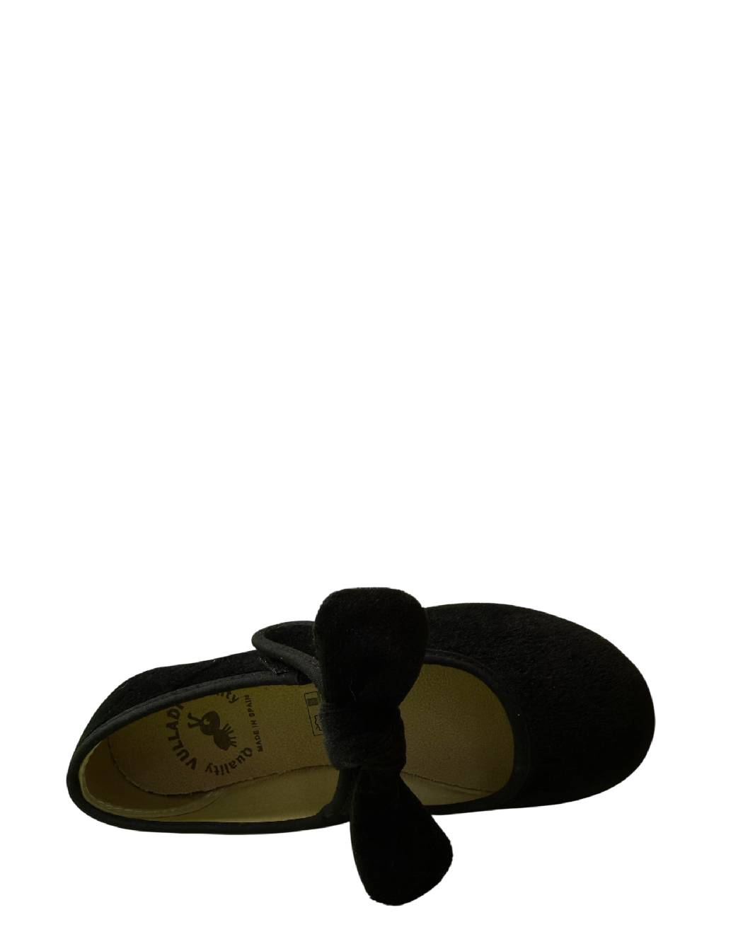 Vulladi Ballerine in Velluto con Fiocco – Nero